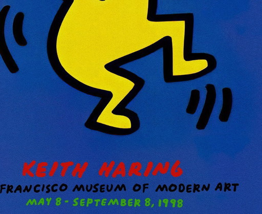 Keith Haring - Exposition au San Francisco Museum of Modern Art en 1998 - Affiche 70 x 100 cm