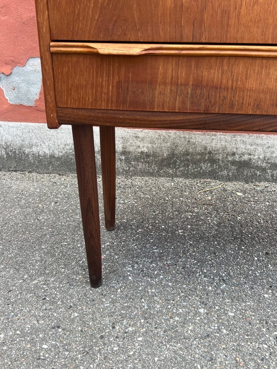 Image 1 of Cassettiera/comodino vintage danese in teak, anni '60