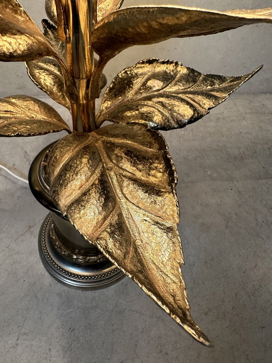 Image 1 of Lampe de table vintage de style Hollywood Regency « palmier »