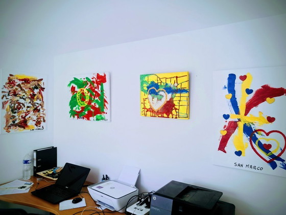 Image 1 of Enzo SAN MARCO - Primaries Love - Artist's painting