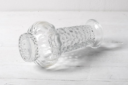 Mid-Century Pressed Glass Vase: Pavel Panek Design, Czech Republic / 1972