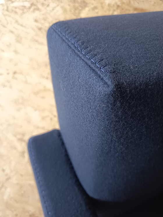Image 1 of CASSINA Utrecht 637 armchair in Midnight BLUE Kvadrat wool by Gerrit Rietveld