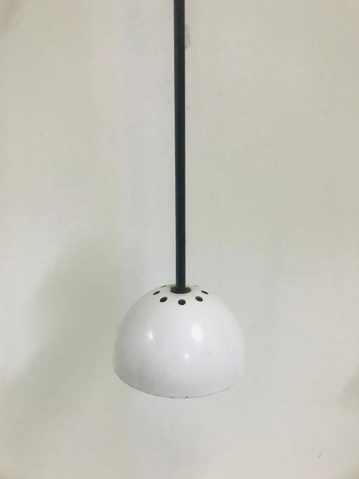 Weiße Pendelleuchten „Alesia“ – Carlo Forcolini für Artemide, 1980er Jahre