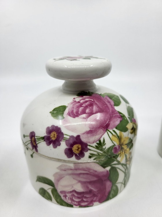 Image 1 of Juego de baño de porcelana de París, Francia, 1950 (juego de 3 piezas)