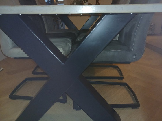 For sale: 6-person dining set and matching coffee table. – Wood (photo 6 of 24)
