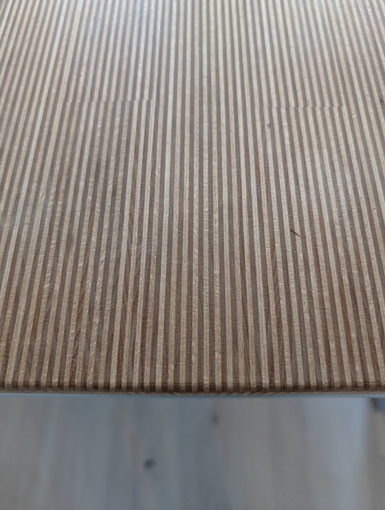 Image 1 of Solid glued wooden table with custom-made base