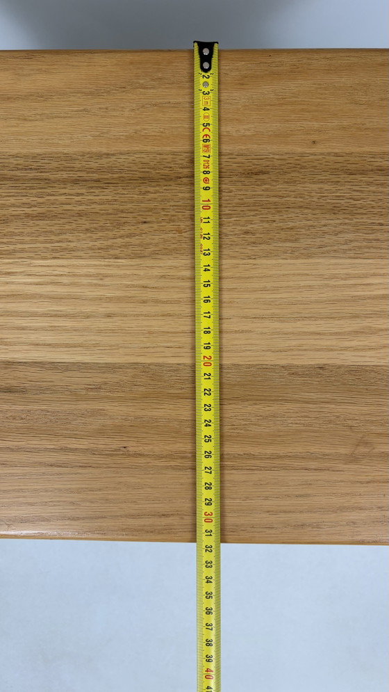 Vintage Brutalist Eiken Hout Bijzettafel Kruk Plantentafel – Wood (photo 9 of 12)
