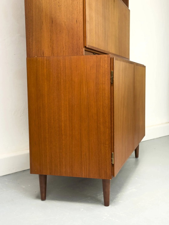 Libreria vintage in teak con scrivania di Omann Jun, anni '60 – Librerie, Scandinavian (photo 24 of 31)