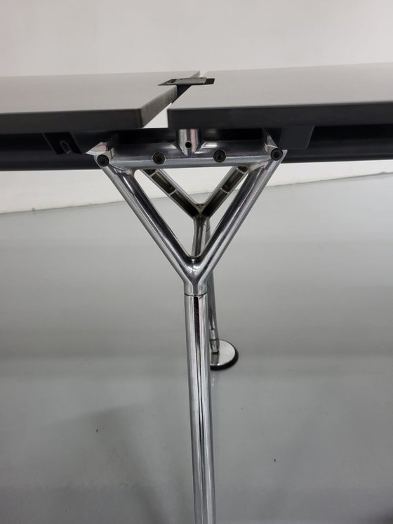 Image 1 of 1x Vergadertafel Nomos Tecno, Lichtgrijs blad