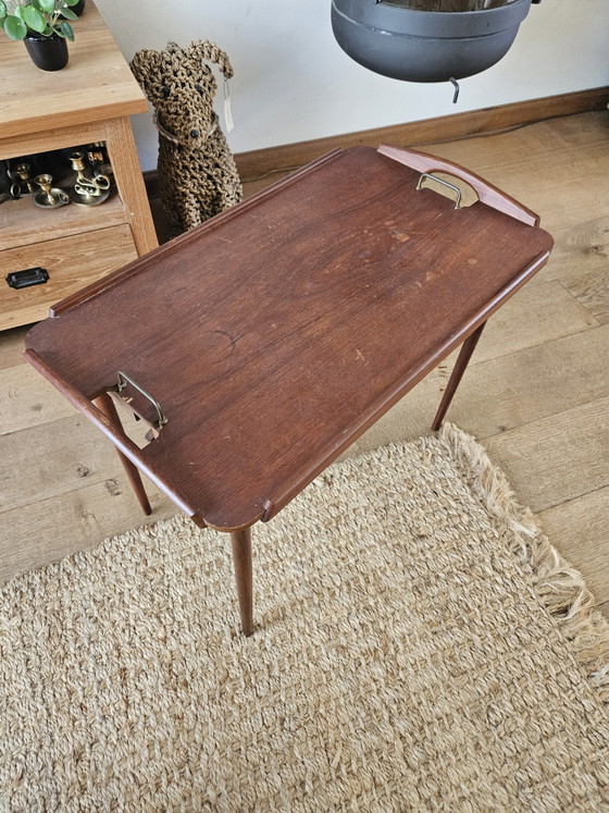 Image 1 of Originele Vintage Tixi Tray Table - Bendt Winge voor Aase Dreieri, Ganddal (Noorwegen)