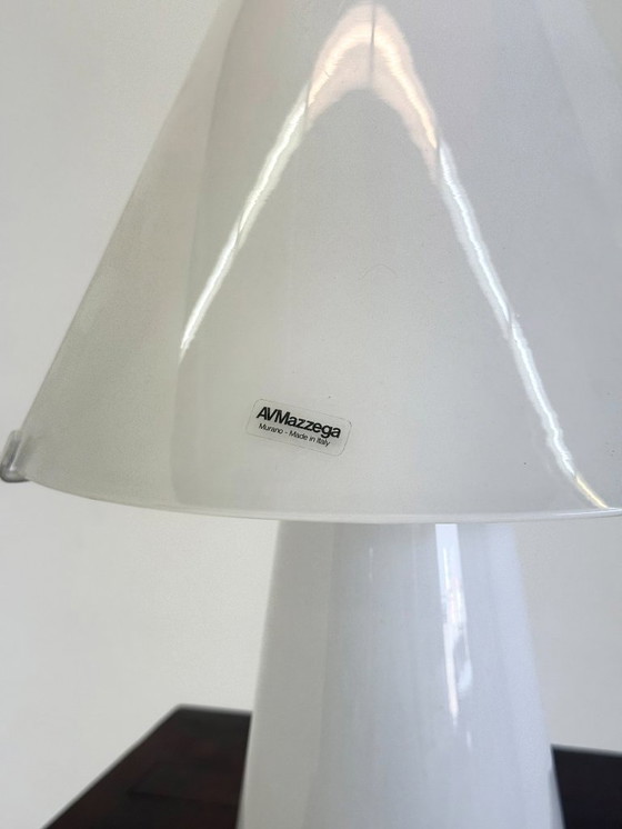 Image 1 of Lampe de table vintage italienne à champignon par Carlo Nason pour AV Mazzega small
