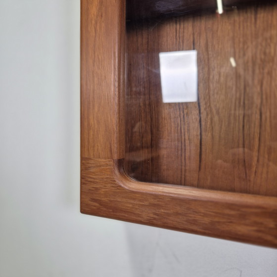 Image 1 of Dyrlund vintage 1960s wall unit display cabinet Danish