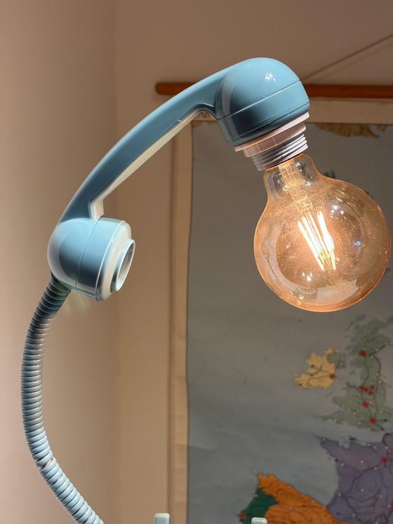 Lampada Telefono Vintage Azzurro – Lampade da tavolo, Metallo, Plastica (photo 5 of 9)
