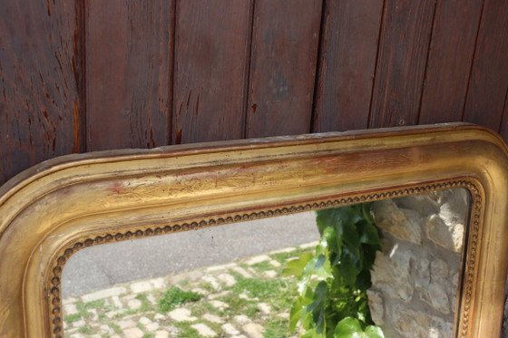 Image 1 of Louis Philippe era mirror, gilded