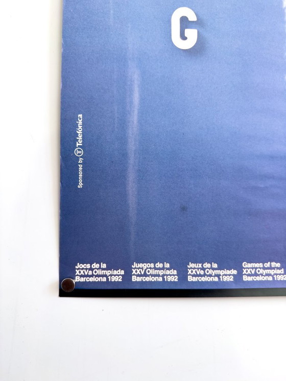 Image 1 of 🌤️ Jeux Olympiques de Barcelone ’92 – 1990 – Affiche originale d’América Sánchez | 70 × 50 cm | Espagne