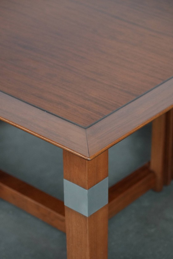 Image 1 of Grande table basse carrée de style Art déco, signée Schuitema et issue de la série Decoforma.