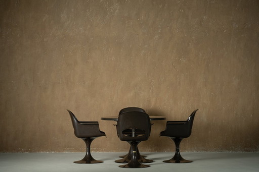 Ensemble de salle à manger de l'ère spatiale par Kurz , Allemagne 1970's