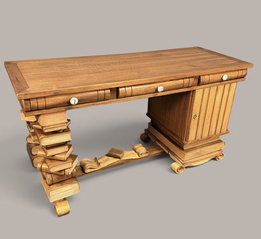 Jean Joly – Einzigartiger Künstler-Schreibtisch Mit Dokumentierter Provenienz – bureau, Wood