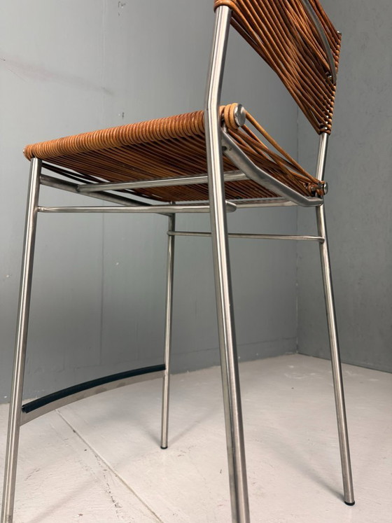 Image 1 of Tito Agnoli – Ensemble de quatre tabourets de bar « Miss B », Italie, 1997