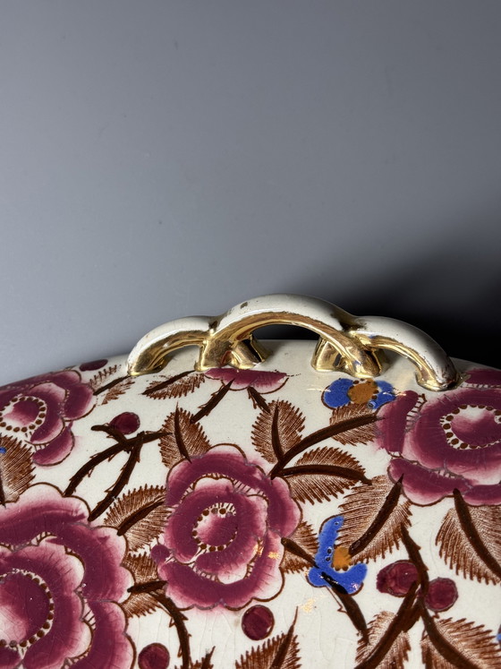 Image 1 of Boch Frères Keramis Art Deco Centerpiece by Raymond Chevalier, Belgium, 1930s