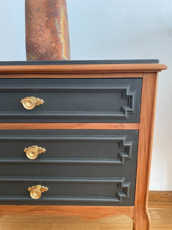Image 1 of Pair of Restored Wooden Nightstands