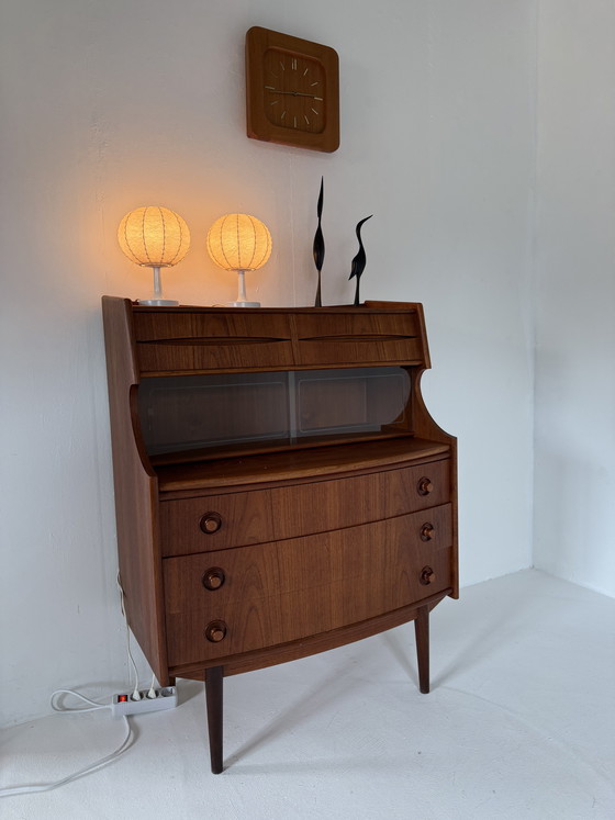 Image 1 of 2x lámpara de mesa capullo, Golkant Leuchten '60