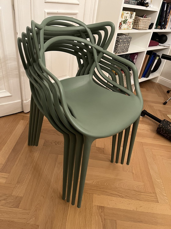 Image 1 of 4x Chaise Kartell Masters De Philippe Starck