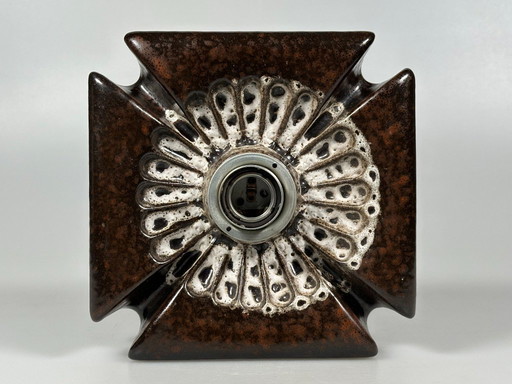 60s 70s wall lamp ceramic mid century wall sconce space age design