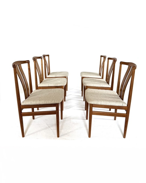6x vintage dining chair, Vamdrup Stolefabrik '60
