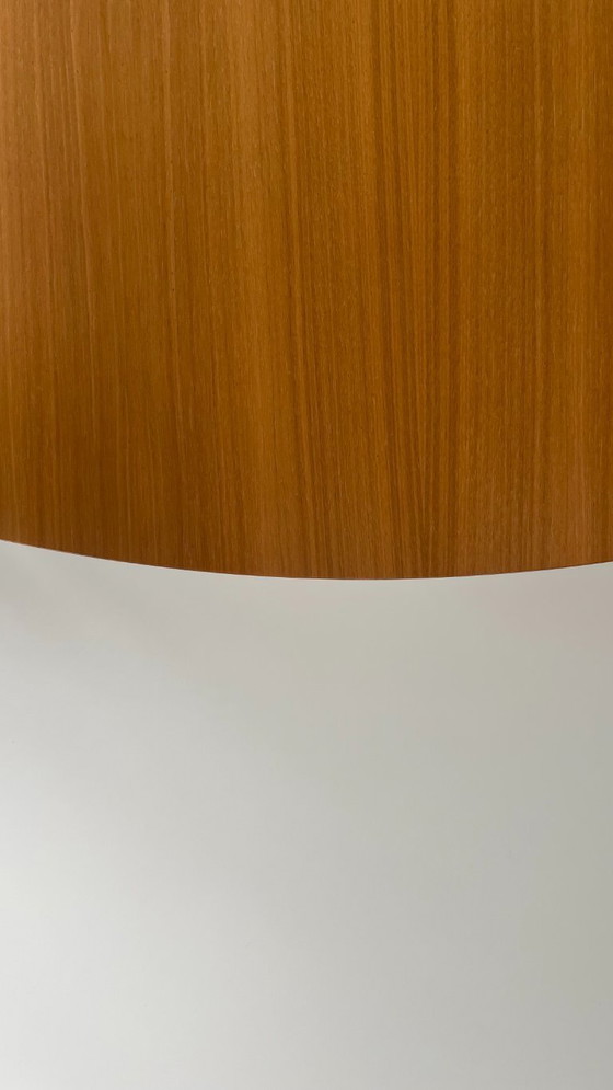 Image 1 of Slim Plus Arco dining table, round dimensions 200cm, American walnut veneer, P-lacquer