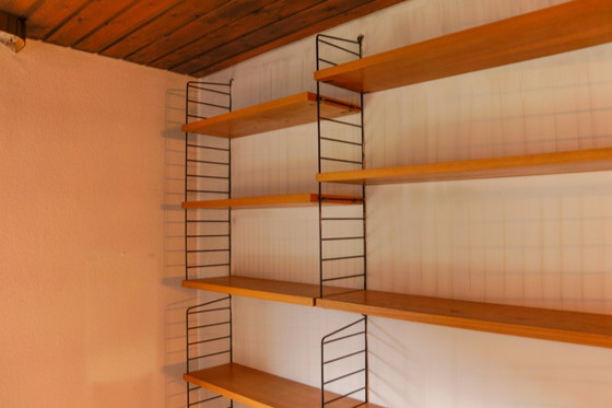 Image 1 of Modular Wall Shelf from String Nisse, Sweden, 1960s