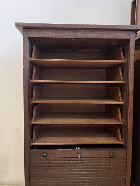 Image 1 of Very nice wooden filing cabinet!