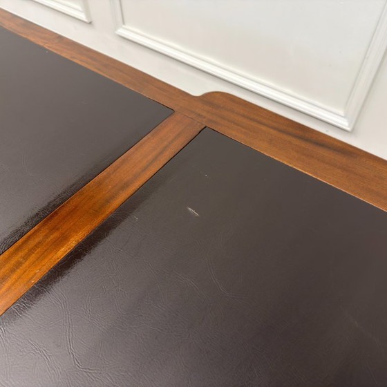 Scrivania da partner inglese classica molto grande – Scrivanie, Leather, Wood (photo 19 of 20)