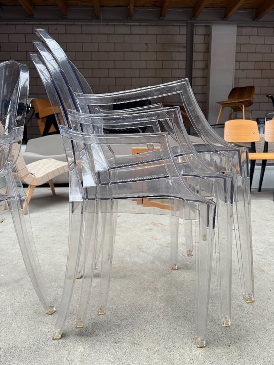 Image 1 of Chaise Kartell Louis Ghost par Starck (4x)