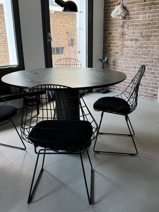 Image 1 of Set van 4 Pastoe SM05 wire eetkamer stoelen 