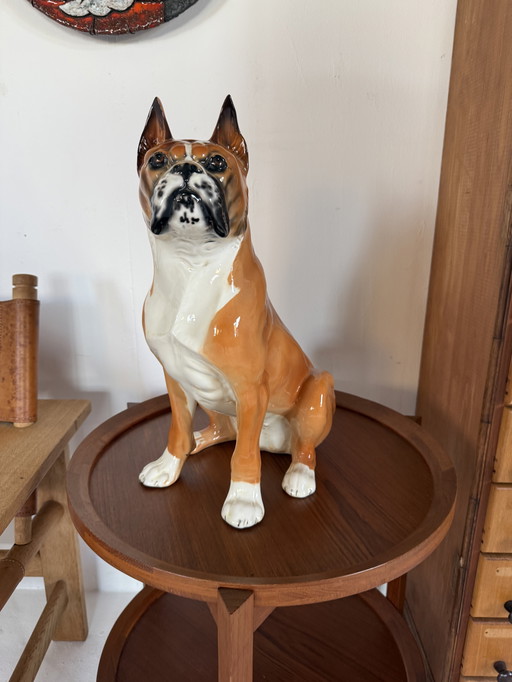 Vintage ceramic Boxer, Italy '60