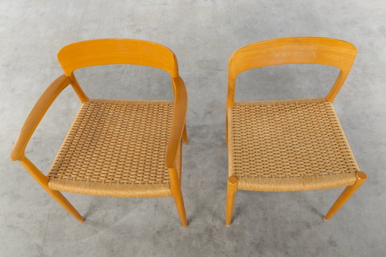 Image 1 of Satz von 8 Stühlen Niels Moller für Mollers Mobelfabrik