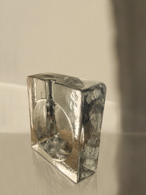Brutalist Glass Ashtray