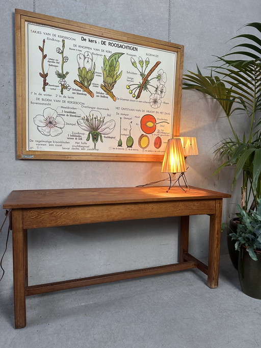 Alter Tisch aus Pitchpine