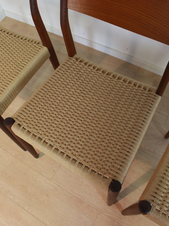 Image 1 of 4 sedie da pranzo Fristho in corda di carta