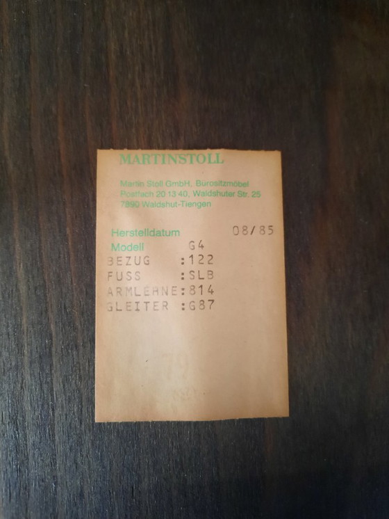 Image 1 of Martin Stoll G4 vergaderstoelen (1985) – set van 2 - gelabeld