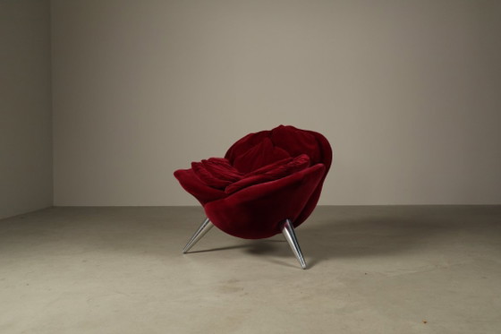 Image 1 of Pair of Rose lounge chairs by Masanori Umeda for Edra, Italy 1990