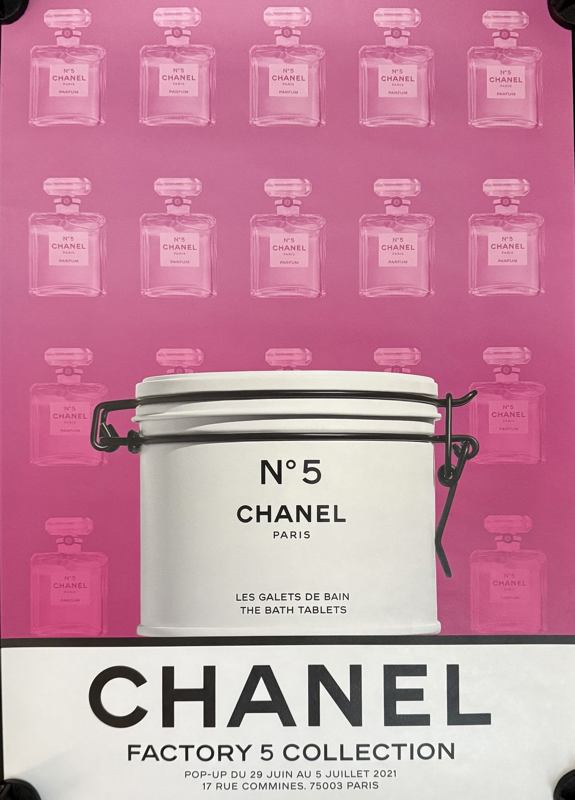 Original Chanel No 5 Poster - Limited Edition Paris, Factory 5