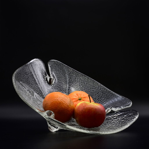 Vintage Designer Glass Bowl by Peill & Putzler - German Mid-Century Modern Art Glass