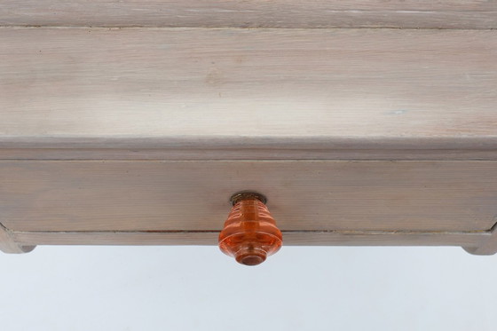 Image 1 of Gabinete de afeitado o botiquín Art Decó francés en madera con espejo, años 20