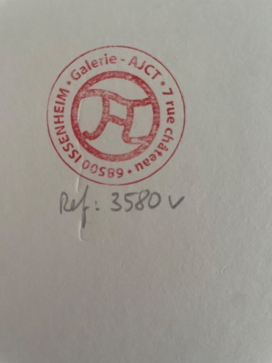 Image 1 of Unique line artwork by Ervin Neuhaus (1928-2012)