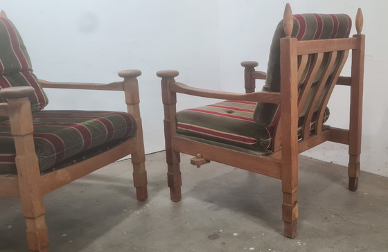 Image 1 of 2x Brutalist throne chairs