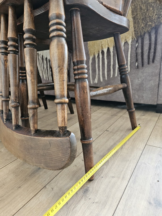 Image 1 of 6 sillas de madera dura