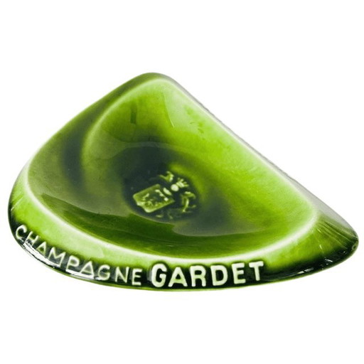 GARDET CHAMPAGNE Chigny les Roses cendrier vert vintage années 1970