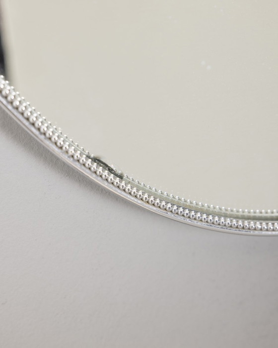 Image 1 of Vintage 70s wall mirror chrome metal Italian design